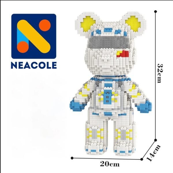 32CM Astronauts Bear Building Block, Neacole building block bear