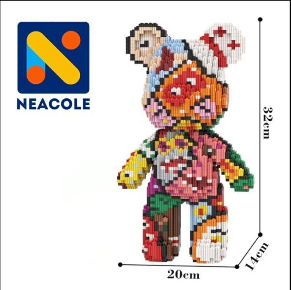 32CM Ghost Bear Building Block, Neacole building block bear