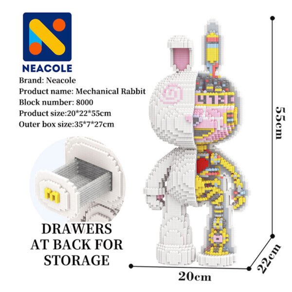 Neacole Mechanical Rabbit Building Blocks